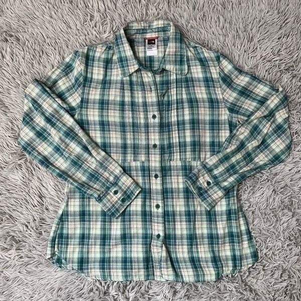 North Face Women’s Flannel Button Down, Size Large