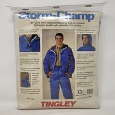VINTAGE TINGLEY S66211.2X STORM BLUE 2XL 2PC RAIN SUIT STORM CHAMP QUANTITY 1