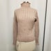 Madewell Donegal Evercrest Turtleneck Sweater in Blush Pink Flecked Coziest Yarn