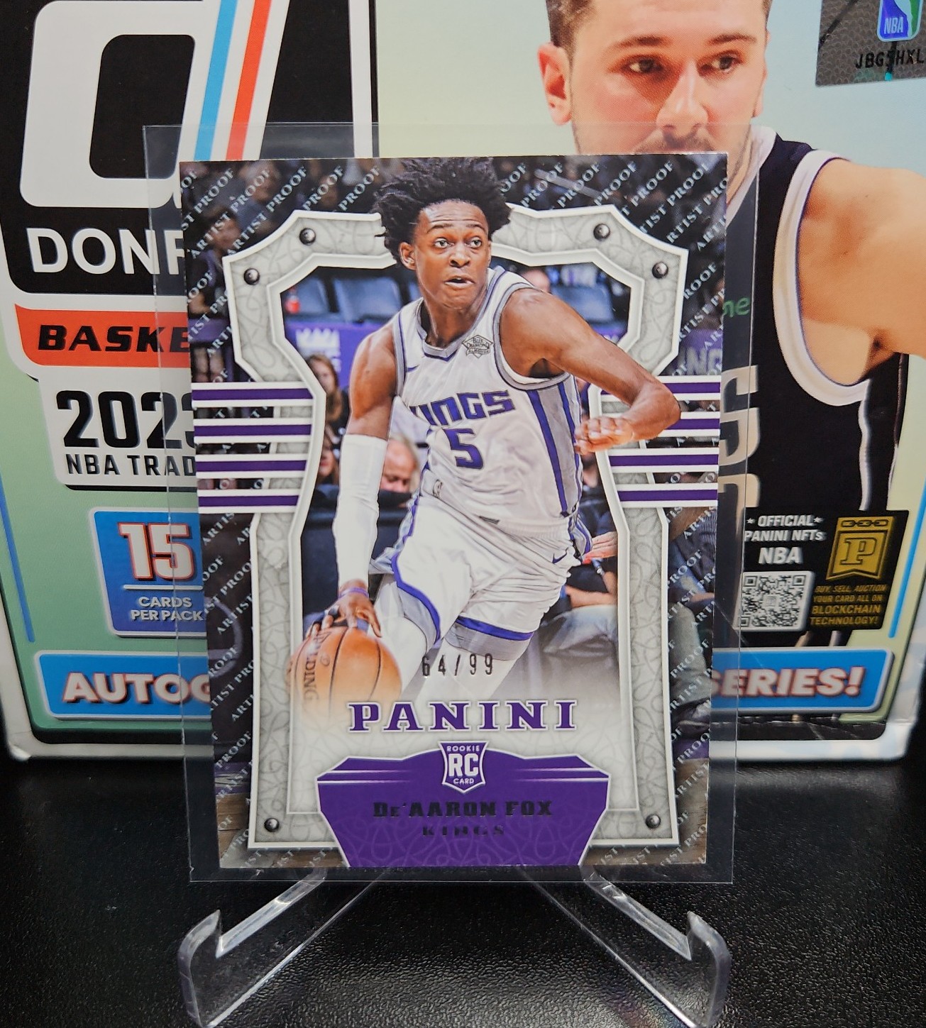 Panini Chronicles 2017-18 De'aaron Fox Rookie Card Artist Proof 64/99 #284
