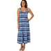 Lilly Pulitzer Size XXS Martins Midi Dress Navy White Sails Stripes Sail Boat