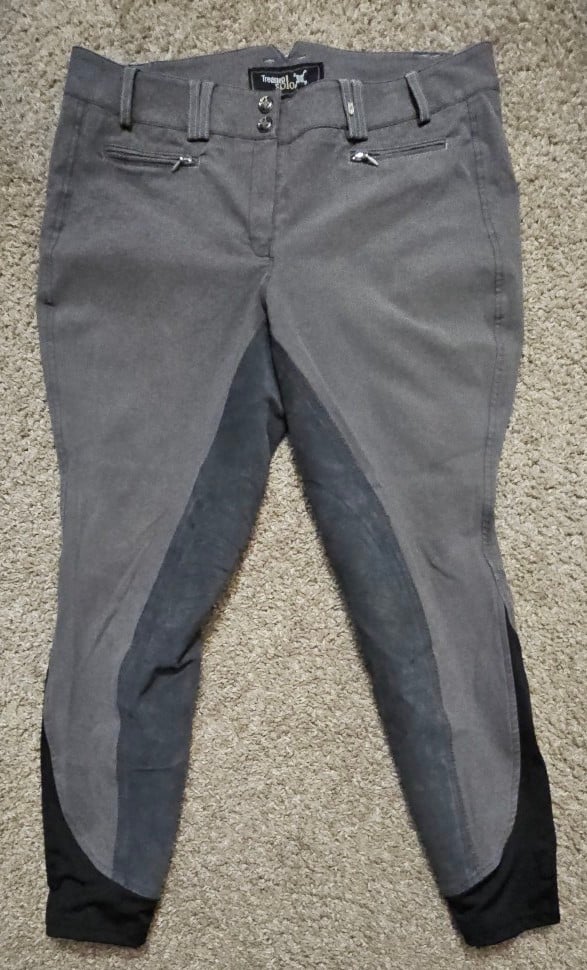 Tredstep Solo Full Seat Breeches Jodphurs Women's 34R Horse Riding Pants Stretch