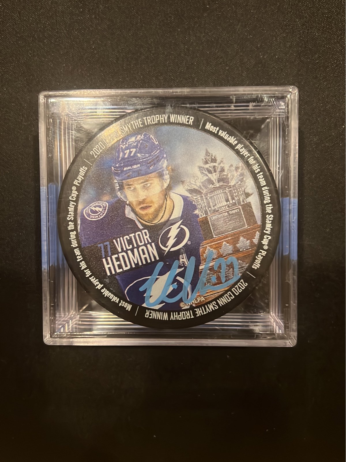 Victor Herman Autograph Puck