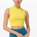Nwt lululemon sweat intention tank yellow serpentine size 6