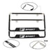 BRAND NEW UNIVERSAL 2PCS F-SPORT METAL CARBON FIBER STYLE LICENSE PLATE FRAME