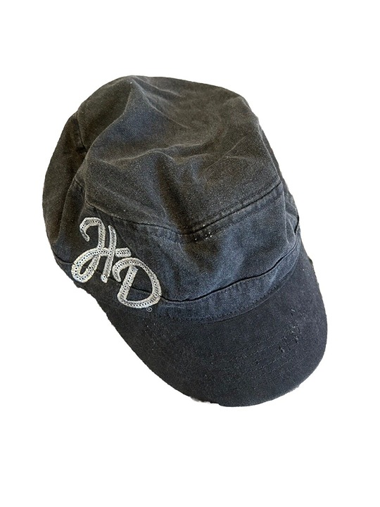 Harley Davidson Distressed Faded Grey Painters Hat With Sequin 2015 Edition