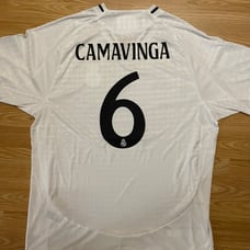 Real Madrid 24/25 Home Player Version White Jersey with Camavinga 6
