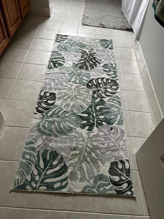 Leaves Rug Runner 2x6, Washable Non Slip Hallway Runner Rug