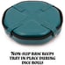 Green Dice Tray and D&D Dice Storage Box, Holds Up to 115 RPG Dice,