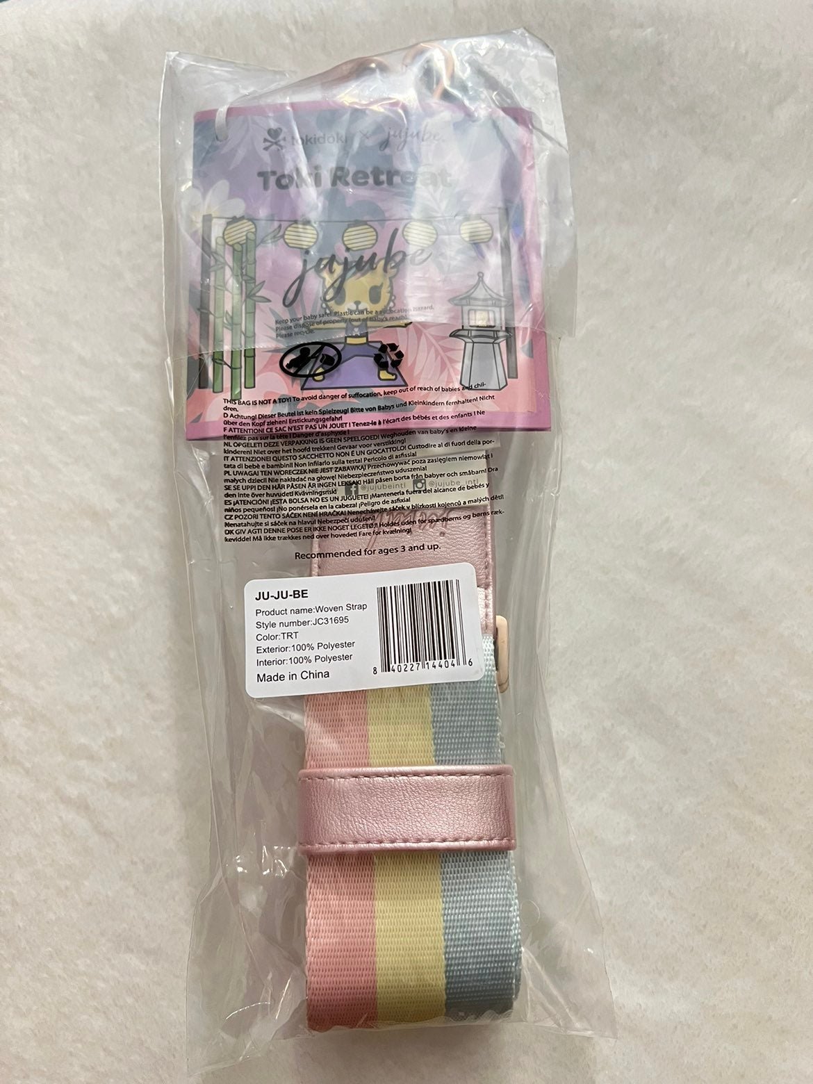 tokidoki x jujube Toki Retreat Woven Strap Messenger Strap for Super Be Be Light
