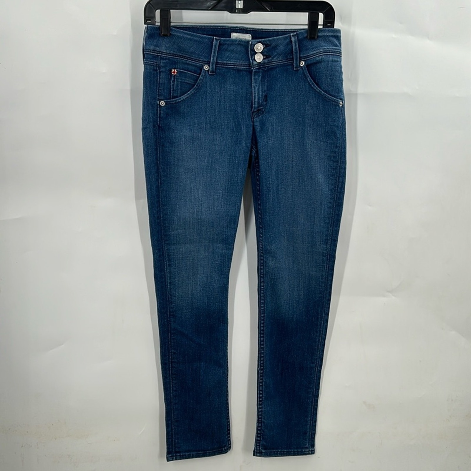 Hudson Women's Collin Flap Skinny Ankle Medium Wash Jeans Size 26