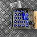 20PCs Blue Rays Style Lug Nuts M12x1.25