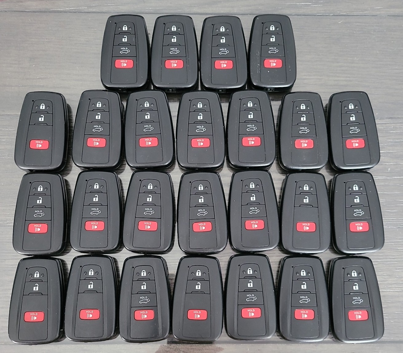Lot of 27 OEM Toyota smart keys 2024-12