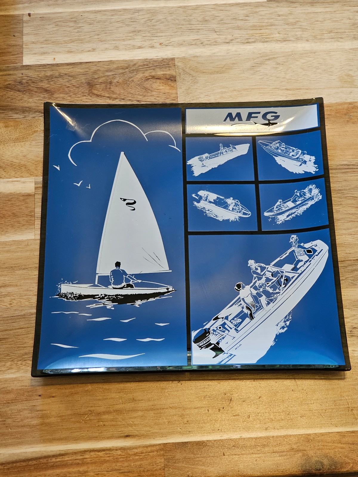 Vintage MFG Boat Company Plate