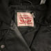 Levis women’s black faux leather motorcycle jacket w/hood