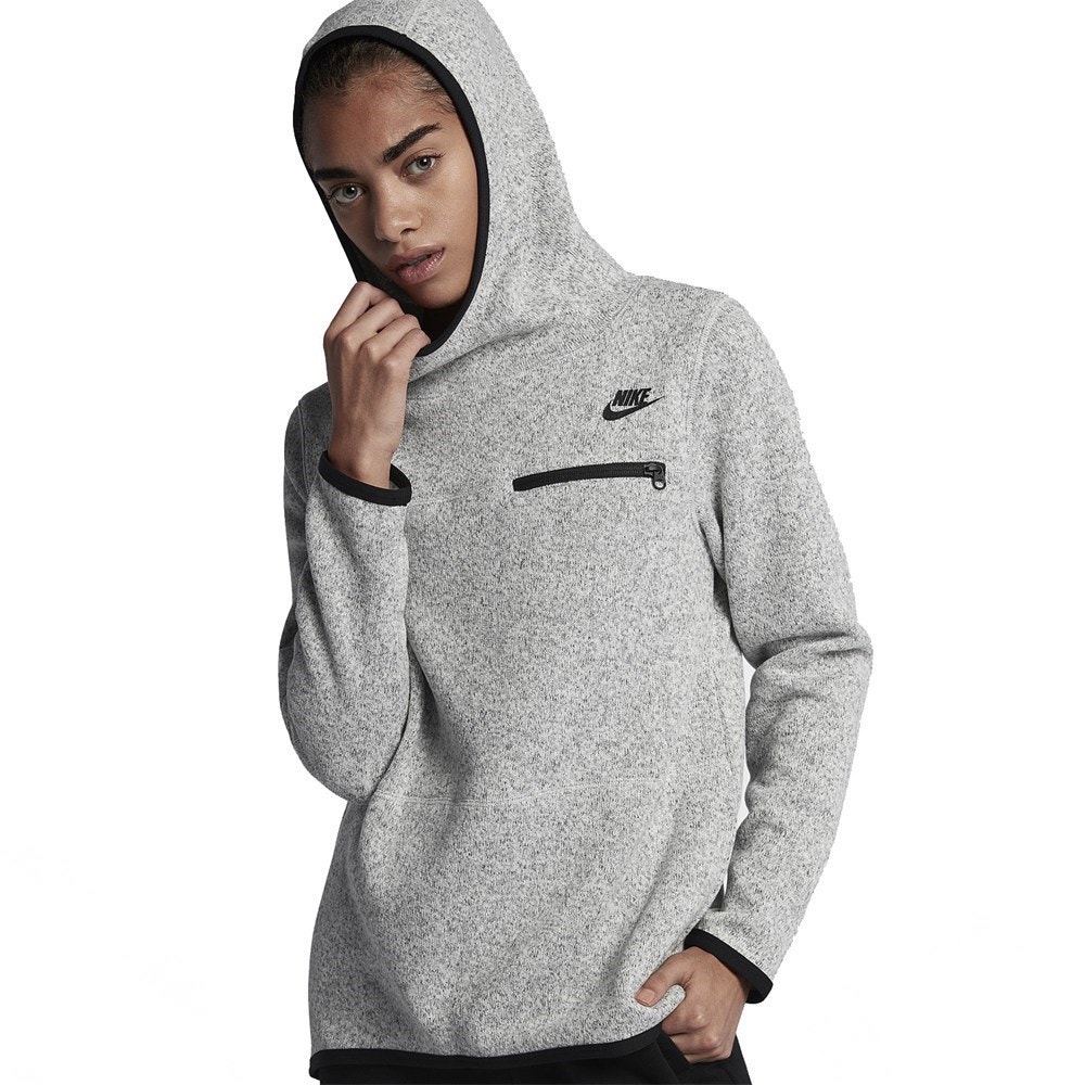 Nike Summit Pullover Sweater Hoodie Fleece Gray Womens X-Large Sportswear Gym