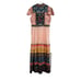 Vicky and Lucas Boho Multicolor Maxi Midi Dress Large Cottage Beautiful Lace