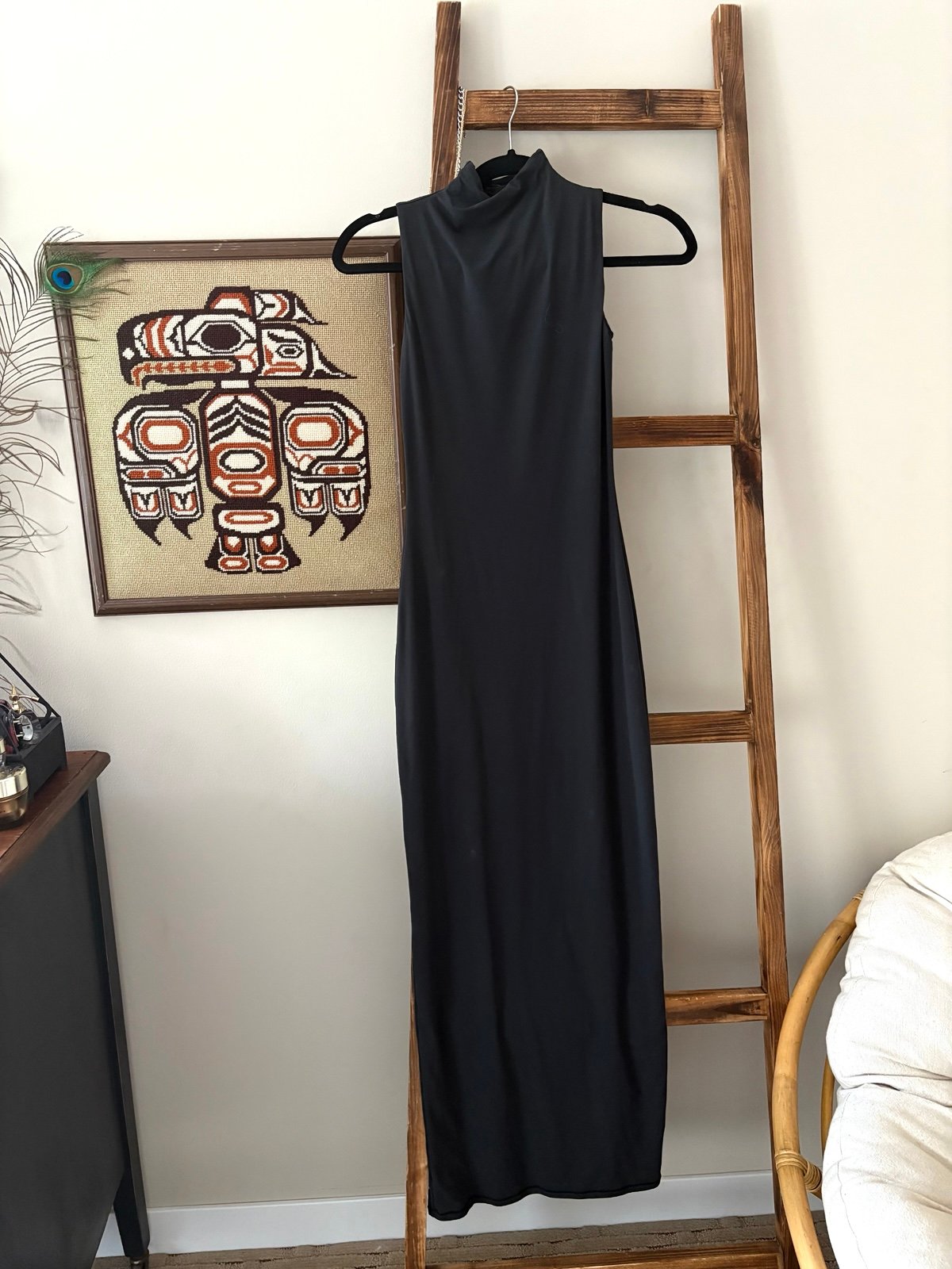 Skims mock neck maxi dress