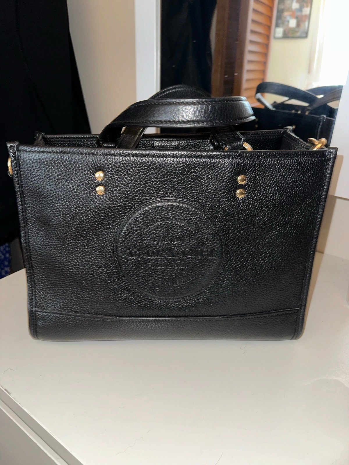 Coach Dempsey Carry-All Black Bag