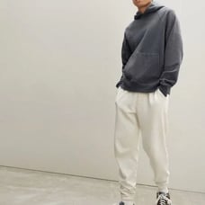 New Men's Everlane The Track Hoodie Dark Heather Gray Size Medium