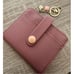 New Women's Pink Slim RFID Bifold Wallet Zipper Pocket, ID Window & Keychain