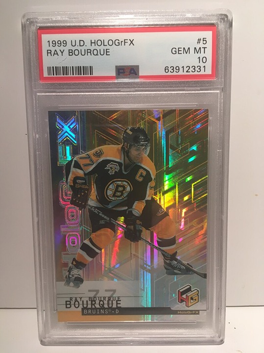 1999 Upper Deck Hologrfx Raymond Bourque PSA 10 Graded Encased Rare Bruins HOF