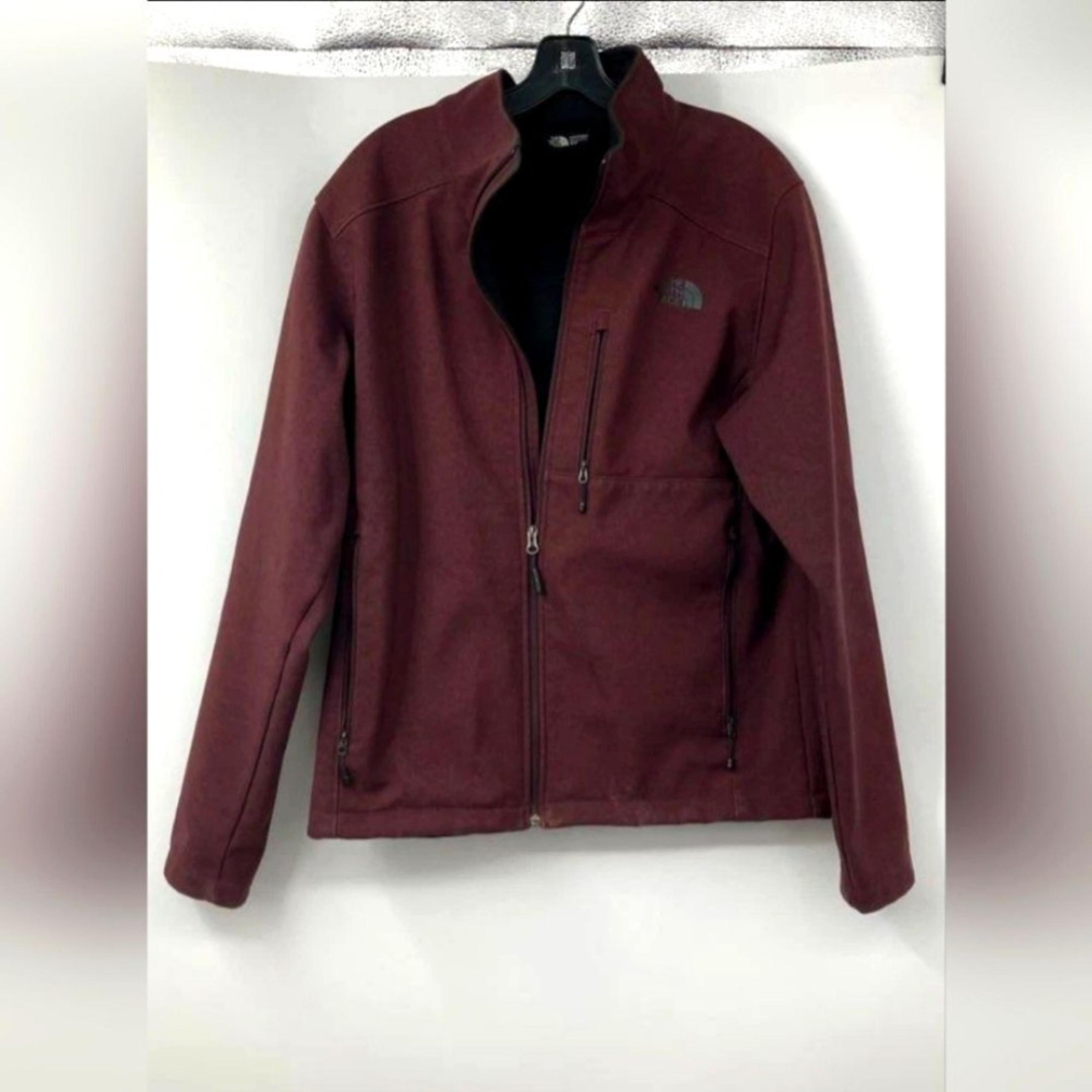 The North Face Apex Burgundy Jacket Coat Men Med Or Women Large