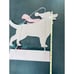 Farmhouse Christmas Dog Wall Hanging Welcome Decor Sign