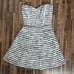 Parker Molly Strapless Dress in Graphite Clone Sz M