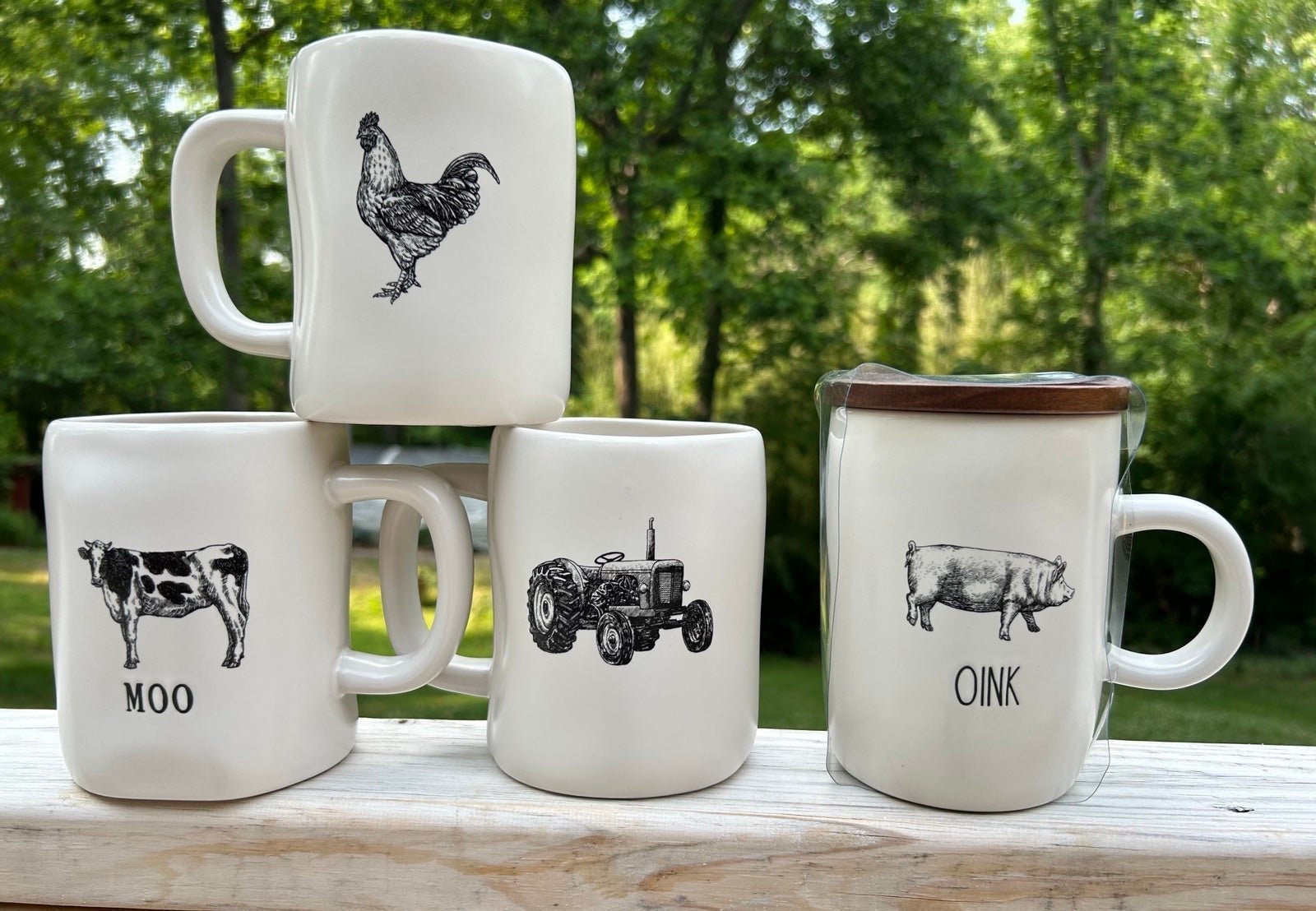 Rae Dunn Farmline Mug Set