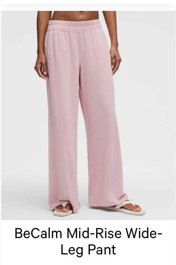 Lululemon BeCalm Mid-Rise Wide-Leg Pant