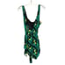 Ganni One-Piece Belted Swimsuit Size 48 EU/XXL Banana Tree Black Recycled NWT