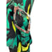 Ganni One-Piece Belted Swimsuit Size 48 EU/XXL Banana Tree Black Recycled NWT