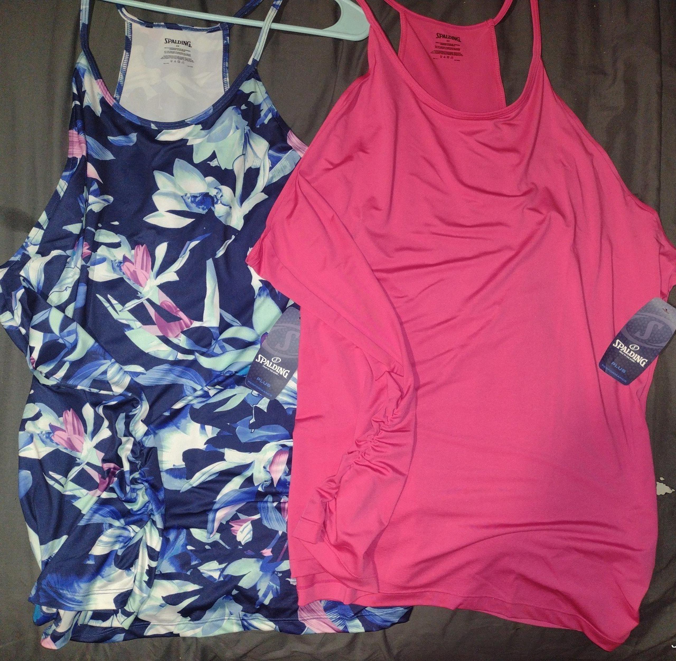 Spalding women's sports tank tops 3xl (x2)