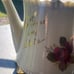Vtg Lefton Japan Cabbage Rose Pattern Porcelain Floral Teapot Tall