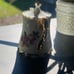 Vtg Lefton Japan Cabbage Rose Pattern Porcelain Floral Teapot Tall