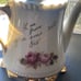 Vtg Lefton Japan Cabbage Rose Pattern Porcelain Floral Teapot Tall