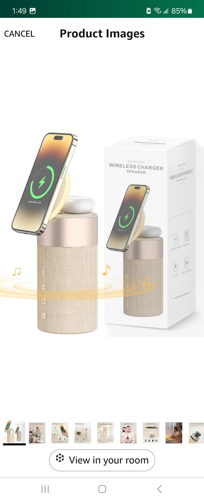 COLSUR Bluetooth Speaker, Magnetic Wireless Charger