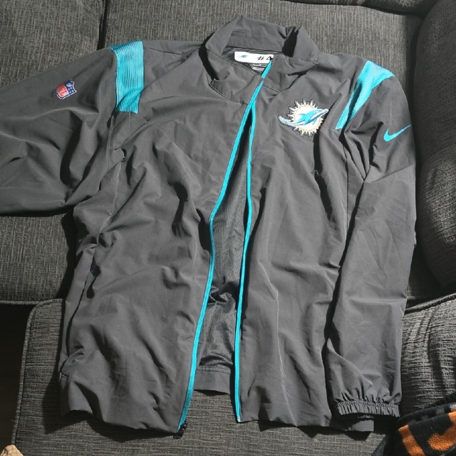 Miami Dolphins #4 Kader Kohou ON-Field Nike Jacket