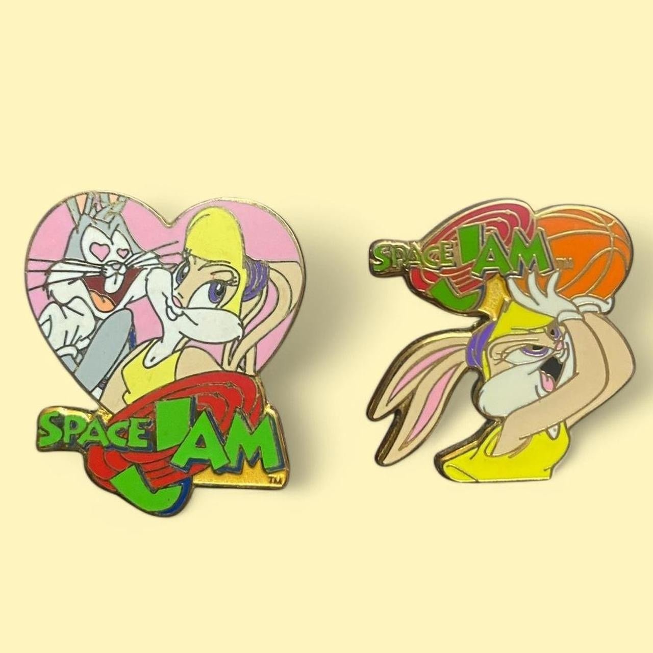 Pin Bundle | 2 Space Jam Bugs Bunny and Lola Bunny enamel pins Looney Tunes