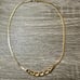 Vintage Gold Plated Flat Chain Necklace