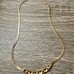 Vintage Gold Plated Flat Chain Necklace