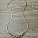Vintage Gold Plated Flat Chain Necklace