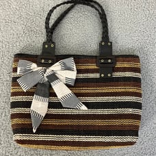 October Fall Handmade in Jamaica Woven Tote Bag
