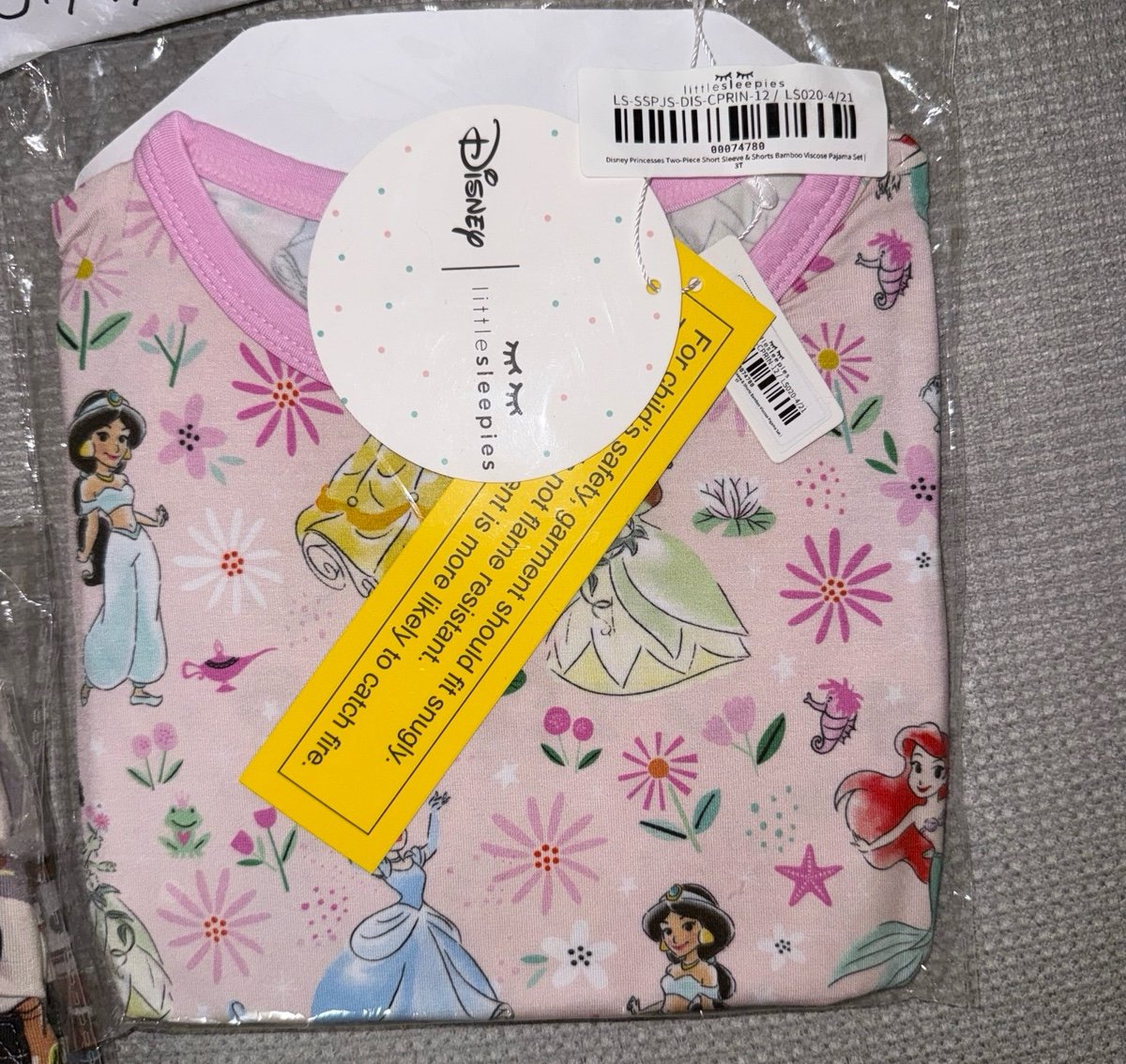 Little Sleepies 3T SHORT SET OG PRINCESS
