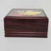 Rare Disney Beauty And The Beast Wood Jewelry Box Faux Stained Glass Storage