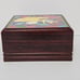 Rare Disney Beauty And The Beast Wood Jewelry Box Faux Stained Glass Storage