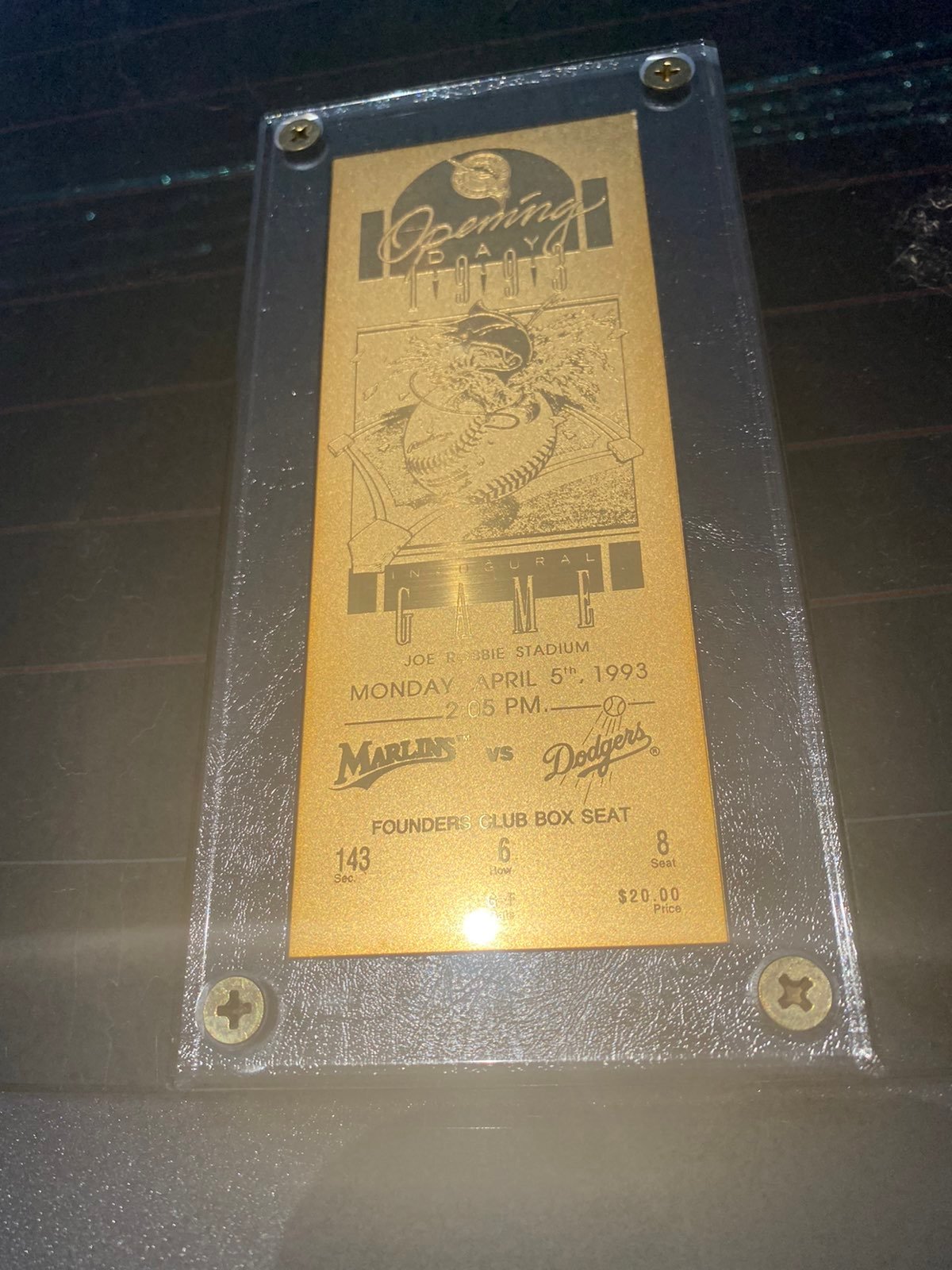 1993 24kt gold plated Replica of the Flo