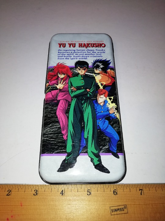 Yusuke Kuwabara Kurama Hiei 2-tier metal pencil case 3 Yu Yu Hakusho