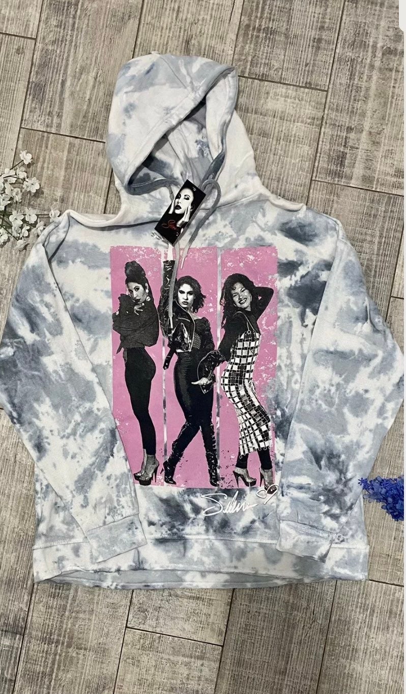 selena quintanilla tie dye hoodie size large